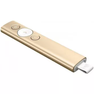 Logitech Spotlight Presenter, kabellos, Bluetooth, Gold
