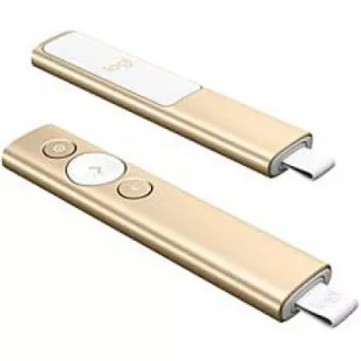 Logitech Spotlight Presenter, kabellos, Bluetooth, Gold
