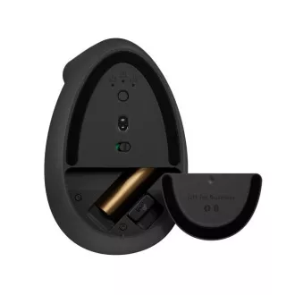 Logitech Lift Vertical Ergonomic Mouse for Business, Linkshänder, 2.4GHZ/BT, graphit/schwarz