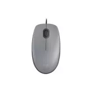 Logitech Maus Corded M110 geräuschlos, grau, EMEA