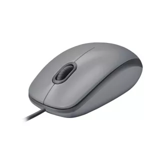 Logitech Maus Corded M110 geräuschlos, grau, EMEA