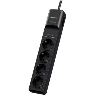 CyberPower Surge Buster ™ 4 Steckdosen, 2xUSB, 1,8m, Deutsch, Neu CyberPower Surge Buster ™ 4 Steckdosen, 2xUSB, 1,8m, Deutsch, Neu