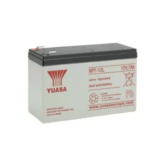 Batterie - YUASA NP7-12L (12V/7Ah - Faston F2 250), Lebensdauer 5 Jahre
