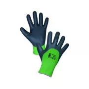 Beschichtete Winterhandschuhe ROXY DOUBLE WINTER, schwarz-grün, Größe 10