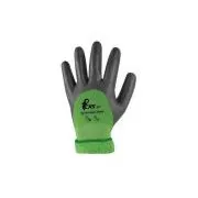 Handschuhe CXS DOUBLE ROXY WINTER, Winterhandschuhe, mit Nitril beschichtet, schwarz-grün, Größe 10