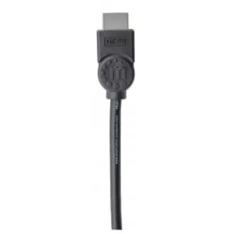 MANHATTAN Kabel High Speed HDMI 4K, 3D, Stecker auf Stecker, geschirmt, schwarz, 1, 8m