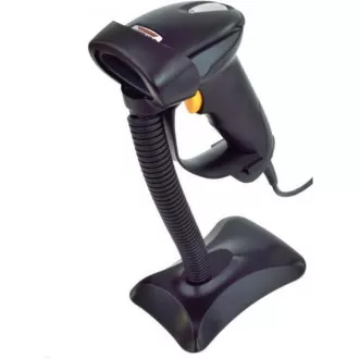 Virtuos CCD-Reader HT-310A Long Range, USB (Tastatur / RS232), Standfuß, schwarz