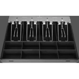 Virtuos separater Plastikbinder 4/8, Banknotenhalter aus Metall