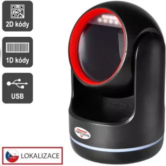 Virtuos CCD 2D-Leser Virtuos HT-861A, stationär, USB, schwarz