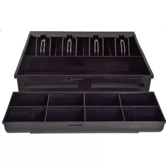 Virtuos Kassenschublade S-410C - mit Kabel, Binder 4/8, 9-24V, schwarz