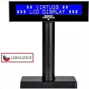 Virtuos LCD-Kundendisplay Virtuos FL-2026MB 2x20, USB, schwarz