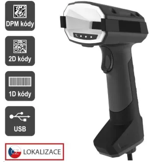 Virtuos CCD 2D DPM Industrieleser HT-880DPM, USB, dunkelgrau Virtuos CCD 2D DPM Industrieleser HT-880DPM, USB, dunkelgrau