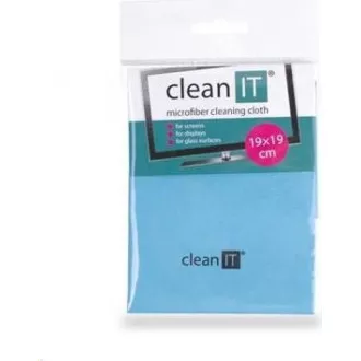 CLEAN IT Mikrofaser-Reinigungstuch, klein hellblau