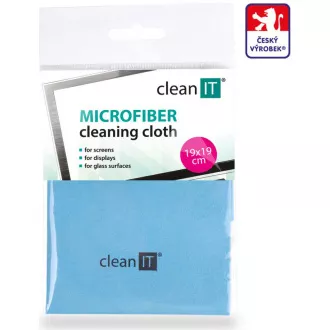 CLEAN IT Mikrofaser-Reinigungstuch, klein hellblau