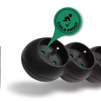 CONNECT IT Verlängerungskabel 230 V, 5 Steckdosen, 2 m, mit Schalter (schwarz) CONNECT IT Verlängerungskabel 230 V, 5 Steckdosen, 2 m, mit Schalter (schwarz)