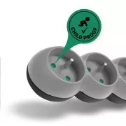 CONNECT IT Verlängerungskabel 230 V, 6 Steckdosen, 3 m, mit Schalter (weiß)