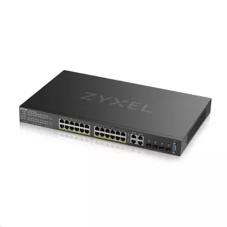 Zyxel GS2220-28HP 28-port L2 Managed Gigabit PoE Switch, 24x Gigabit RJ45, 4x Gigabit RJ45/SFP, PoE 375 W Zyxel GS2220-28HP 28-port L2 Managed Gigabit PoE Switch, 24x Gigabit RJ45, 4x Gigabit RJ45/SFP, PoE 375 W