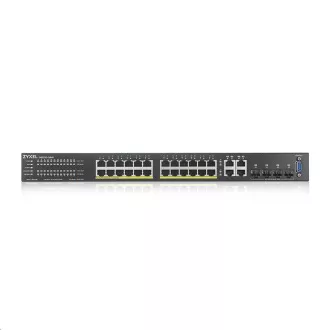 Zyxel GS2220-28HP 28-port L2 Managed Gigabit PoE Switch, 24x Gigabit RJ45, 4x Gigabit RJ45/SFP, PoE 375 W Zyxel GS2220-28HP 28-port L2 Managed Gigabit PoE Switch, 24x Gigabit RJ45, 4x Gigabit RJ45/SFP, PoE 375 W