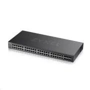 Zyxel GS2220-50 50-Port L2 Managed Gigabit Switch, 44x gigabit RJ45, 4x gigabit RJ45/SFP, 2x gigabit SFP