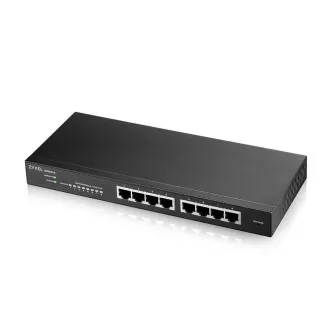 Zyxel GS1915-8 8-Port Gigabit Web Smart Switch, 8x Gigabit RJ45, lüfterlos