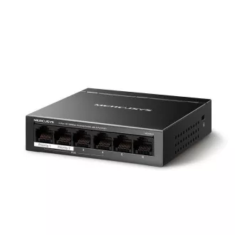 MERCUSYS Schalter MS106LP (6x100Mbps, 4xPoE , 40W, lüfterlos)