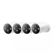 TP-Link Tapo C425 Set 4x Außenkamera C425 (4MP, 2K QHD, 1440p, IR 15m, WiFi, micro SD Karte, IP66)