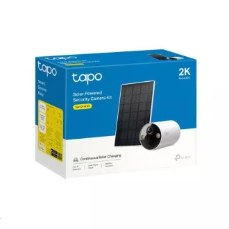 TP-Link Tapo C410 KIT Außenkamera, Solarpanel (3MP, 2K QHD, 1296p, IR 9m, WiFi, micro SD Karte, IP65)