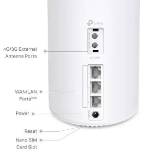 TP-Link Deco Deco X10-4G(1-Pack) WiFi6 Mesh (AX1500, 2, 4GHz/5GHz, 3xGbELAN/WAN, 3G, 4G LTE, 1xnanoSIM)