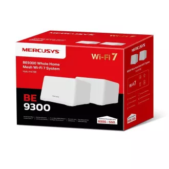 MERCUSYS Halo H47BE(2er-Pack) WiFi7 Mesh (BE9300, 2, 4GHz/5GHz/6GHz, 3x2, 5GbELAN/WAN) MERCUSYS Halo H47BE(2er-Pack) WiFi7 Mesh (BE9300, 2, 4GHz/5GHz/6GHz, 3x2, 5GbELAN/WAN)