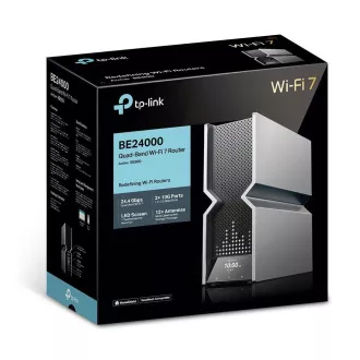 TP-Link Archer BE900 OneMesh/EasyMesh WiFi7 Router(BE24000, 2, 4GHz/5GHz/6GHz, 1x10GbELAN/WAN, 1xSFP /10GbEWAN/LAN, 4x2, 5GbE) TP-Link Archer BE900 OneMesh/EasyMesh WiFi7 Router(BE24000, 2, 4GHz/5GHz/6GHz, 1x10GbELAN/WAN, 1xSFP /10GbEWAN/LAN, 4x2, 5GbE)