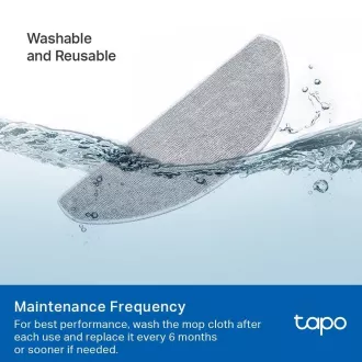 TP-Link Tapo RVA301 Satz mit 5 waschbaren Tüchern (5x) für Tapo RV30 Max Plus, RV30 Max, RV20 Max Plus, RV20 TP-Link Tapo RVA301 Satz mit 5 waschbaren Tüchern (5x) für Tapo RV30 Max Plus, RV30 Max, RV20 Max Plus, RV20
