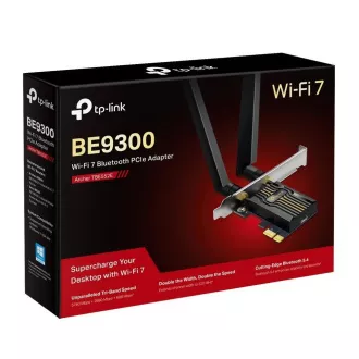 TP-Link Archer TBE552E WiFi7 PCIe Adapter (BE9300, 2, 4GHz/5GHz/6GHz, Bluetooth5.4) TP-Link Archer TBE552E WiFi7 PCIe Adapter (BE9300, 2, 4GHz/5GHz/6GHz, Bluetooth5.4)