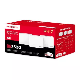 MERCUSYS Halo H27BE(3er-Pack) WiFi7 Mesh (BE3600, 2, 4GHz/5GHz, 1x2, 5GbELAN/WAN, 2xGbELAN/WAN) MERCUSYS Halo H27BE(3er-Pack) WiFi7 Mesh (BE3600, 2, 4GHz/5GHz, 1x2, 5GbELAN/WAN, 2xGbELAN/WAN)