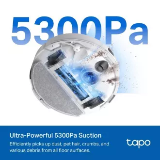 TP-Link Tapo RV30 Max Staubsaugerroboter mit Wischmopp (LiDAR IMU, 2, 4 GHz, BT, weiß) TP-Link Tapo RV30 Max Staubsaugerroboter mit Wischmopp (LiDAR IMU, 2, 4 GHz, BT, weiß)