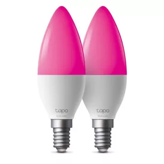 TP-Link Tapo L430C(2er-Pack) intelligente WiFi dimmbare LED-Lampe (Farbe, 2500K-6500K, 470lm, 2, 4GHz, E14) TP-Link Tapo L430C(2er-Pack) intelligente WiFi dimmbare LED-Lampe (Farbe, 2500K-6500K, 470lm, 2, 4GHz, E14)