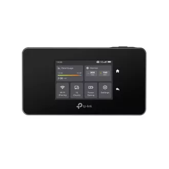 TP-Link M8550 tragbarer WiFi6E-Router (AXE3600, 5G/4G LTE, 2, 4GHz/5GHz/6GHz, 1xGbE, 1xUSB-C, 1xnanoSIM, 1xmicroSD)