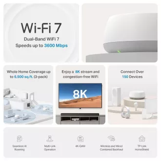 TP-Link Deco BE22(2er-Pack) WiFi7 Mesh (BE3600, 2, 4GHz/5GHz, 2xGbELAN/WAN) TP-Link Deco BE22(2er-Pack) WiFi7 Mesh (BE3600, 2, 4GHz/5GHz, 2xGbELAN/WAN)