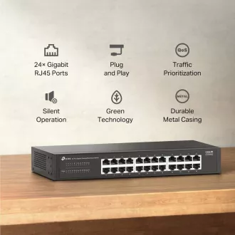 TP-Link LiteWave-Switch LS1024G (24xGbE, lüfterlos)