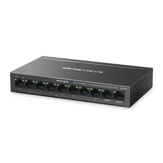 MERCUSYS Switch MS110CP (8x100Mb/s, 2xGbE, 8xPoE , 65W, lüfterlos) MERCUSYS Switch MS110CP (8x100Mb/s, 2xGbE, 8xPoE , 65W, lüfterlos)