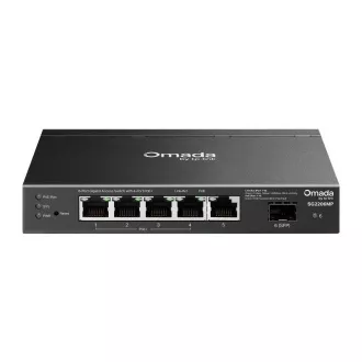 TP-Link OMADA Switch SG2206MP (5xGbE, 1xSFP, 4xPoE , 63W, lüfterlos)