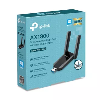 TP-Link Archer TX30U Plus WiFi6 USB-Adapter (AX1800, 2, 4GHz/5GHz, USB3.0)