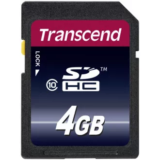TRANSCEND SDHC-Karte 4GB Premium, Klasse 10