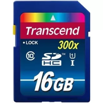 TRANSCEND SDHC-Karte 16GB Premium, Klasse 10 UHS-I, 300X (45MB/s) TRANSCEND SDHC-Karte 16GB Premium, Klasse 10 UHS-I, 300X (45MB/s)