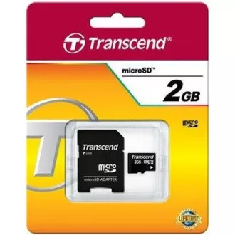 TRANSCEND MicroSD-Karte 2GB + Adapter TRANSCEND MicroSD-Karte 2GB + Adapter