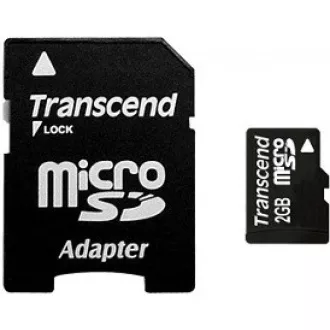 TRANSCEND MicroSD-Karte 2GB + Adapter TRANSCEND MicroSD-Karte 2GB + Adapter