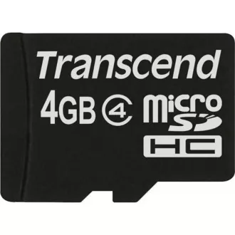 TRANSCEND MicroSDHC-Karte 4GB Klasse 4, ohne Adapter