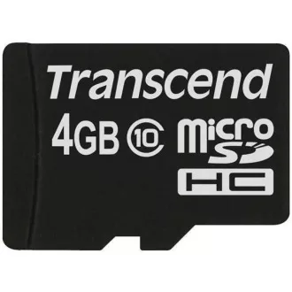 TRANSCEND MicroSDHC-Karte 4GB Klasse 10, ohne Adapter