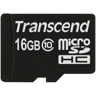 TRANSCEND MicroSDHC-Karte 16GB Klasse 10, ohne Adapter TRANSCEND MicroSDHC-Karte 16GB Klasse 10, ohne Adapter