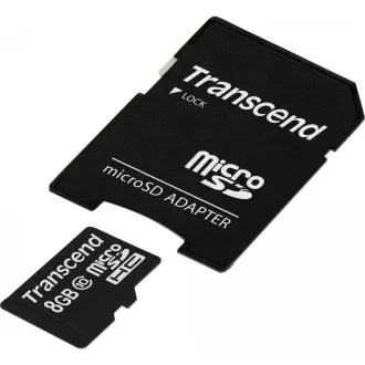 TRANSCEND MicroSDHC-Karte 8GB Klasse 10+ Adapter TRANSCEND MicroSDHC-Karte 8GB Klasse 10+ Adapter