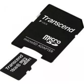 TRANSCEND MicroSDHC-Karte 16GB Class 10+ Adapter TRANSCEND MicroSDHC-Karte 16GB Class 10+ Adapter